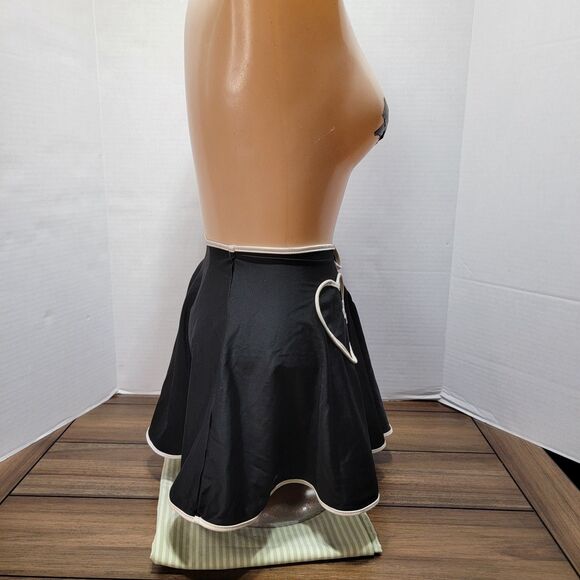 Forplay Catalog Lingerie Mini Skirt B&W w/ Hearts - Size M/L - Picture 6 of 10